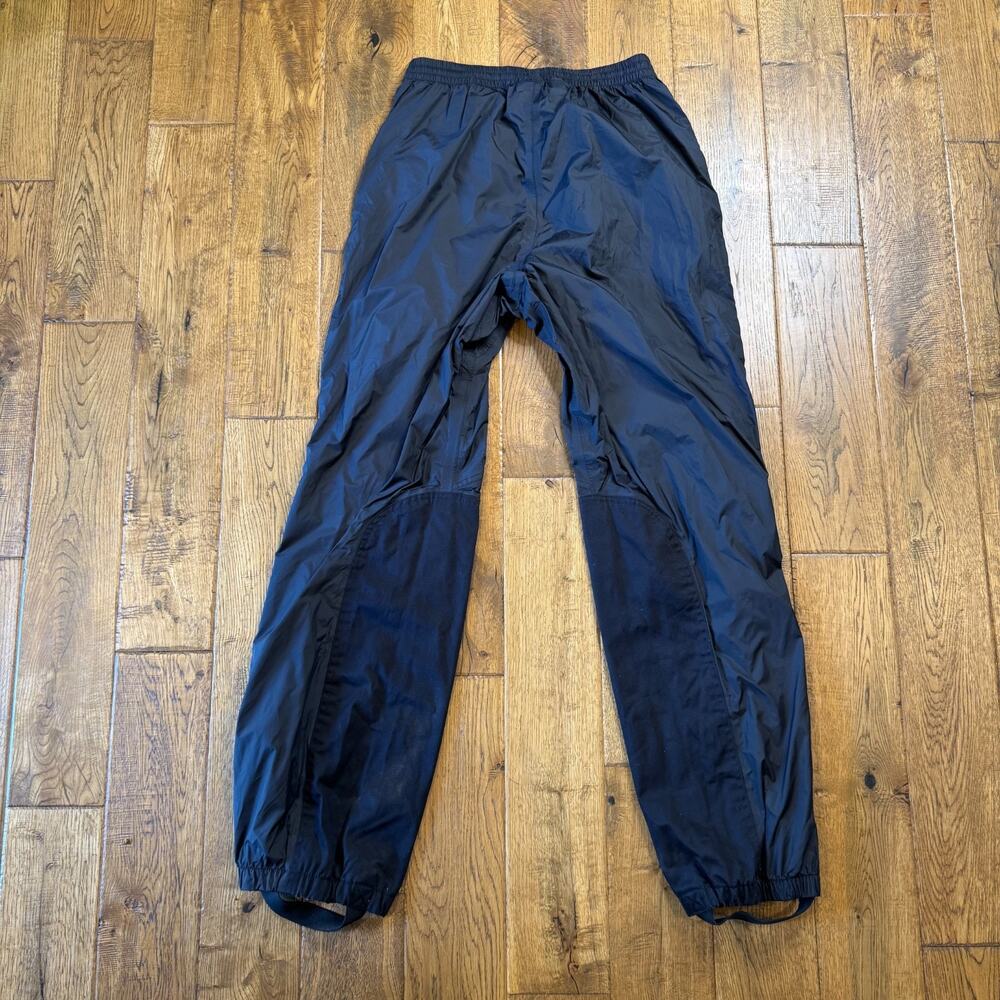 Harley Davidson Windbreaker Stirrup Rain Pants Black Nylon Waterproof Riding M - Picture 7 of 7